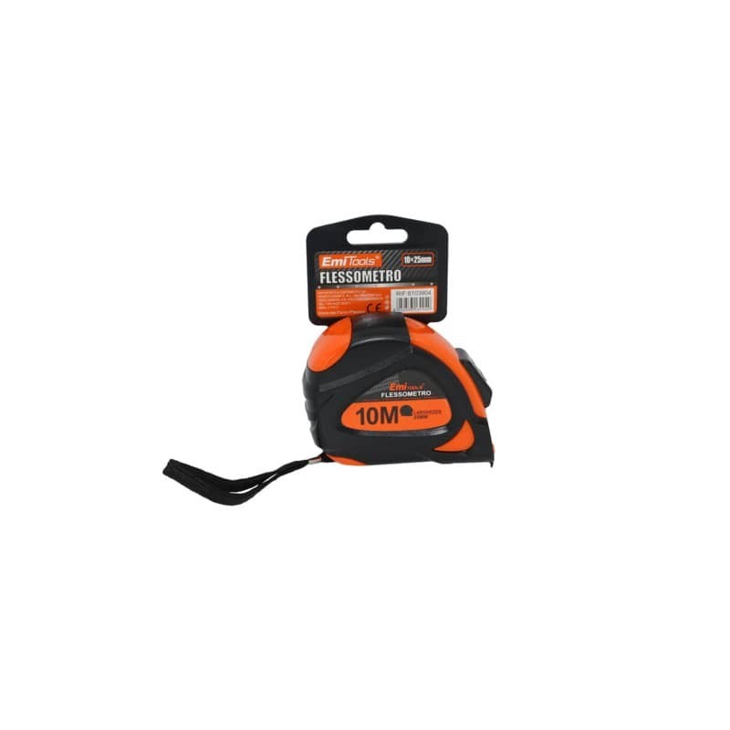 Metro flessibile Emi - 10m x 25 mm - arancione e nero - 8103904