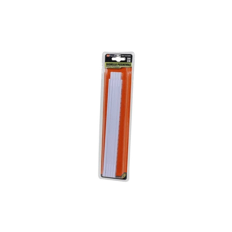Metro pieghevole Emi in legno - 200 cm - bianco - 8103966