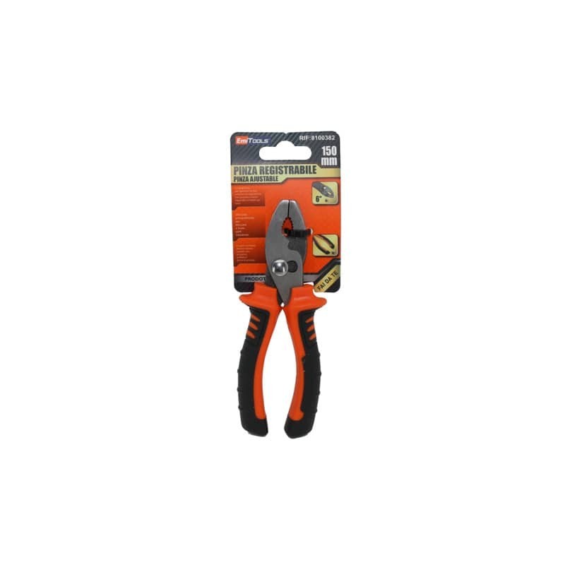 Pinza registrabile con impugnatura gommata Emi 150 mm - 8100382