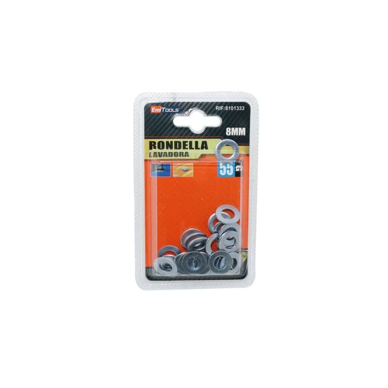 Rondelle piatte Emi per bulloni M8 - conf. da 50 grammi - 8101333