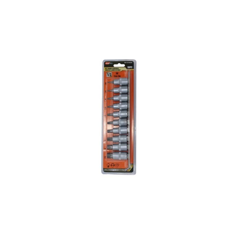 Set bussole Emi tipo tork - conf. da 10 pezzi assortiti - 8100286