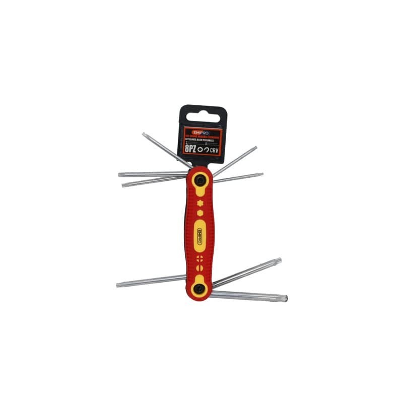 Set chiavi a brugola tascabili Emi - 8 punte assortite tipo tork - 8100183