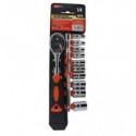 Cricchetto con prolunga e 12 chiavi a bussola Emi misura 4/13 mm - 8100281