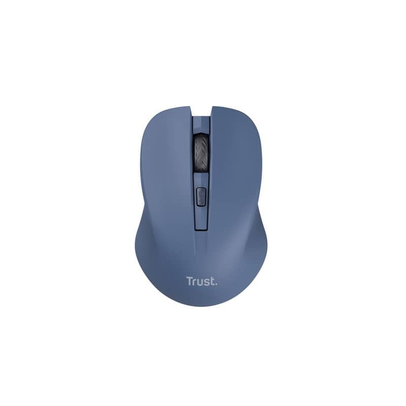 Mouse ottico wireless tasti silenziosi Trust Mydo - blu - 25041
