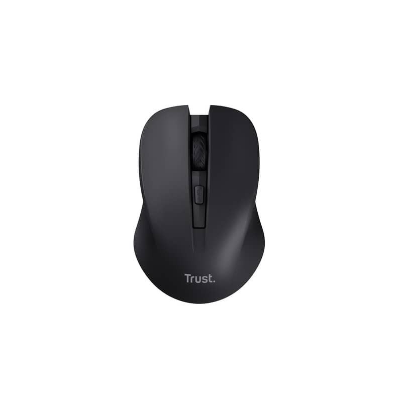 Mouse ottico wireless tasti silenziosi Trust Mydo - nero - 25084
