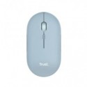 Mouse ultrasottile wireless ricaricabile Trust Puck - ricevitore USB A 2.0 azzurro - 24126