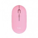 Mouse ultrasottile wireless ricaricabile Trust Puck - ricevitore USB A 2.0 rosa - 24125