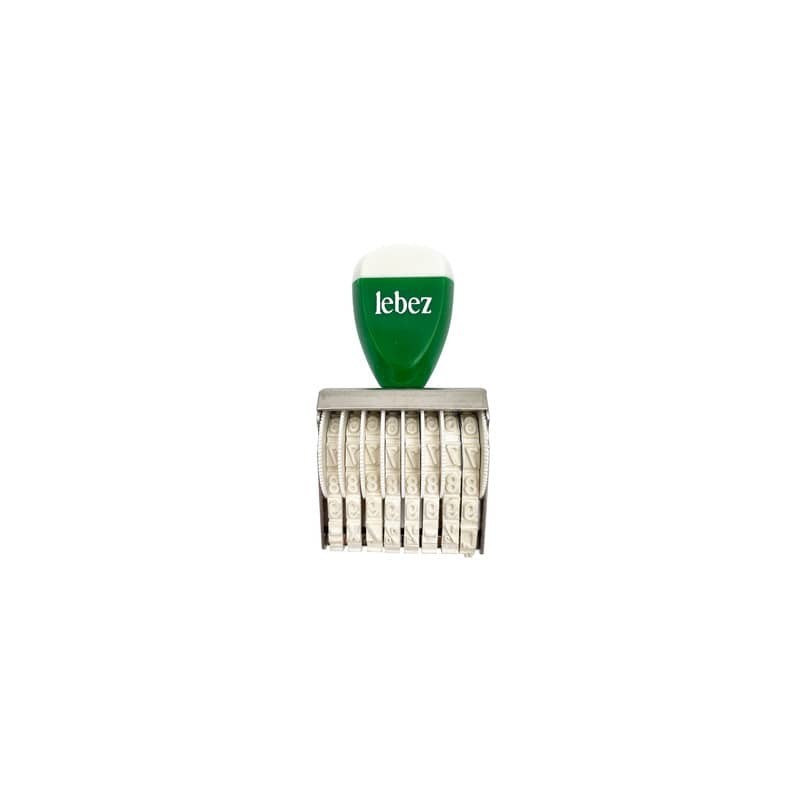 Timbro numeratore Lebez 8 colonne - altezza carattere 5 mm - 2232
