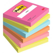 Foglietti Post-it® Popmistic - conf. 6 blocchetti da 100 ff - 76x76 mm - 654-pop