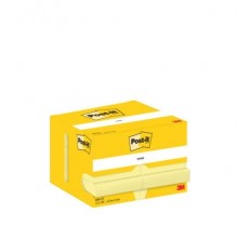 Foglietti riposizionabili classici Post-it® Giallo Canary™ - conf. 12 pz - formato 51x76 mm - 656
