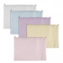 Busta Plastibor Bubble in EVA con zip cucita in tessuto - colori pastello assortiti A4 - P0433190 (Conf.5)