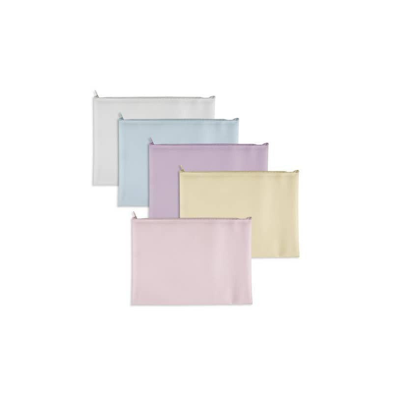 Busta Plastibor Bubble in EVA con zip cucita in tessuto - colori pastello assortiti A4 - P0433190 (Conf.5)