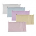 Busta Plastibor Bubble in EVA con zip cucita in tessuto - colori pastello assortiti B6 - P0432190 (Conf.5)