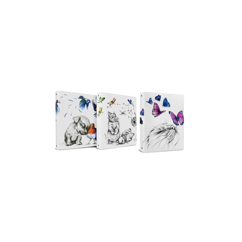Raccoglitore ad anelli diametro 25 mm in PP a lastra stampato - Icon Friends P3625190