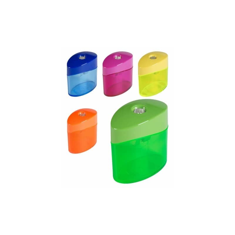 Temperamatite a un foro con serbatoio - conf. 10 pz - colori pastel assortiti 9290050