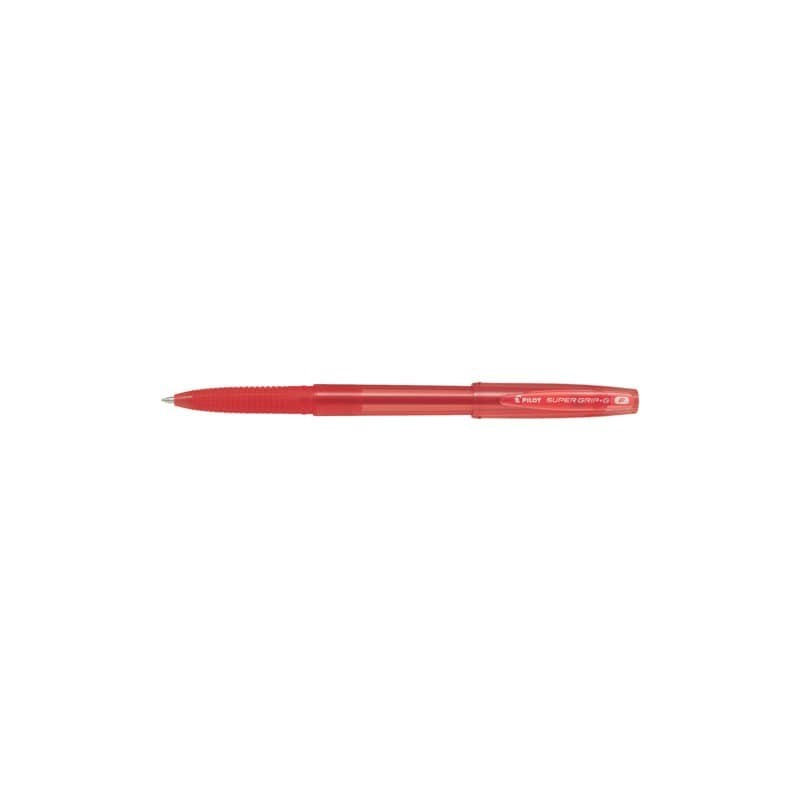 Penna a sfera Pilot Super Grip G fine con cappuccio - conf. 12 pezzi - inchiostro rosso - 001658