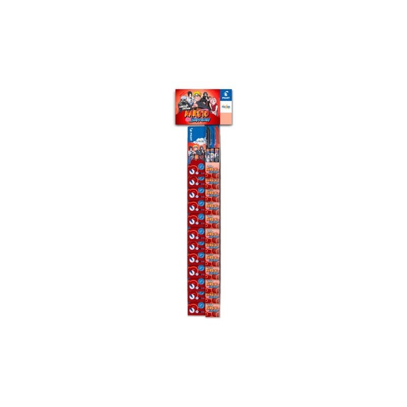 Modulo appendibile Pilot set 3 Frixion Naruto limited edition - conf. 12 pezzi colori assortiti - 009718