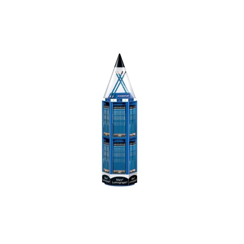 Espositore 576 matite Staedtler Mars Lumograph - gradazioni assortite - 100 VS4