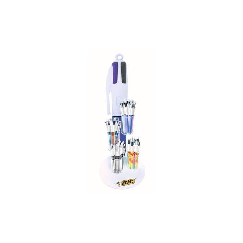 Espositore 96 penne a sfera a scatto Bic 4 Colours Counter 520721