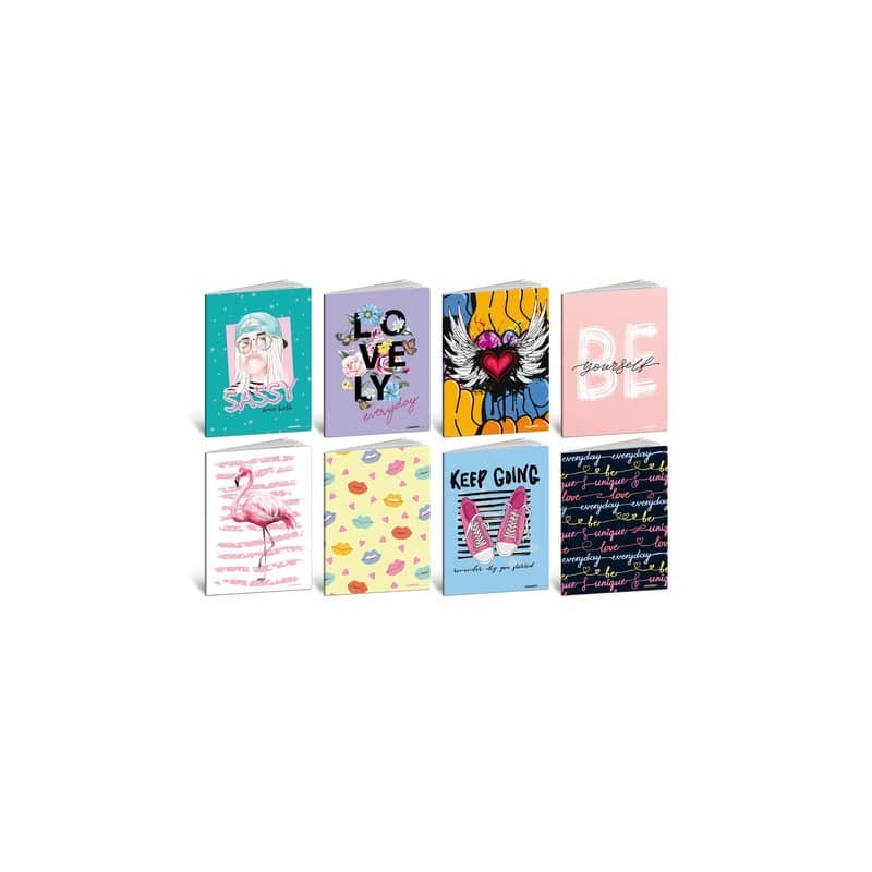 Maxi quaderno Blasetti Teen Girl A4 - 80 g/m² - 20+1 ff - 5M - conf. 10 pezzi - 9231
