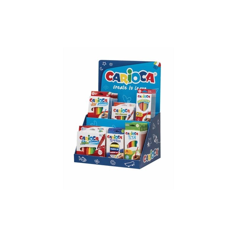 Espositore 48 articoli disegno Carioca Counter Core Products assortiti 54220/A