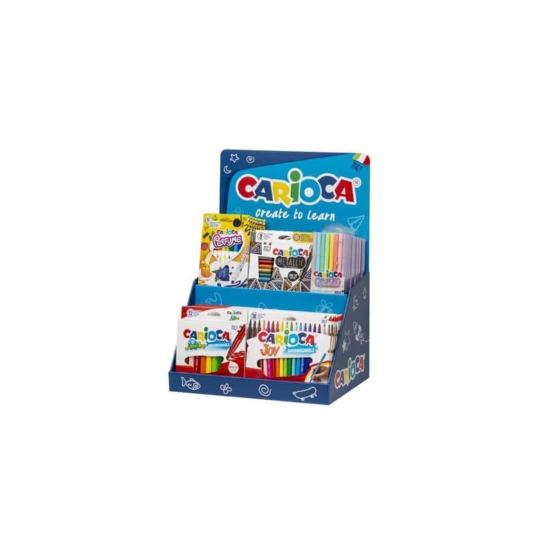 Espositore 43 articoli disegno Carioca Counter Tip Pens assortiti 54220/B