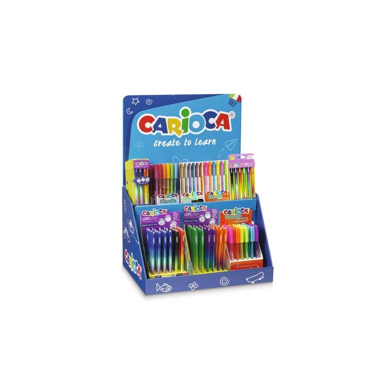 Espositore 36 penne assortite Carioca Fiorella - 54220/G/PR