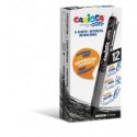 Penne a scatto cancellabili Carioca OOPS inchiostro termosensibile M 0,7 mm conf. da 12 nero - 43043/01