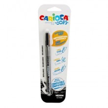 Penne cancellabili Carioca OOPS con inchiostro termosensibile punta M 0,7 mm nero - 43036/01