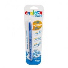 Penne cancellabili Carioca OOPS con inchiostro termosensibile punta M 0,7 mm blu - 43036/02