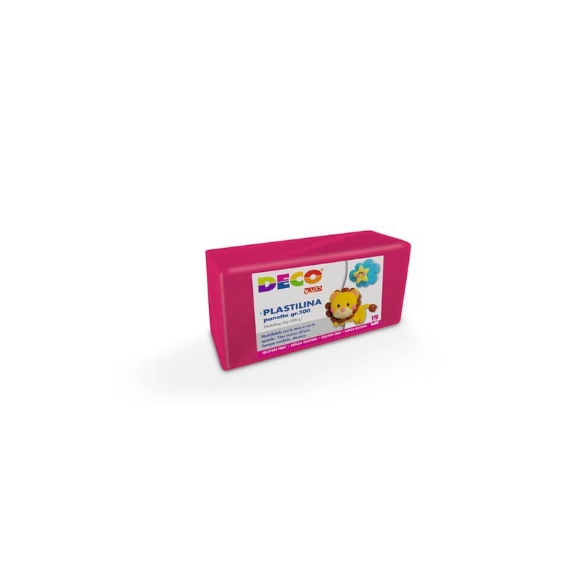 Plastilina Deco in panetto da 500 g fucsia 07025 (Conf.2)
