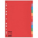 Intercalari Esselte a 12 tasti colorati in carta riciclata 100202 (Conf.10)