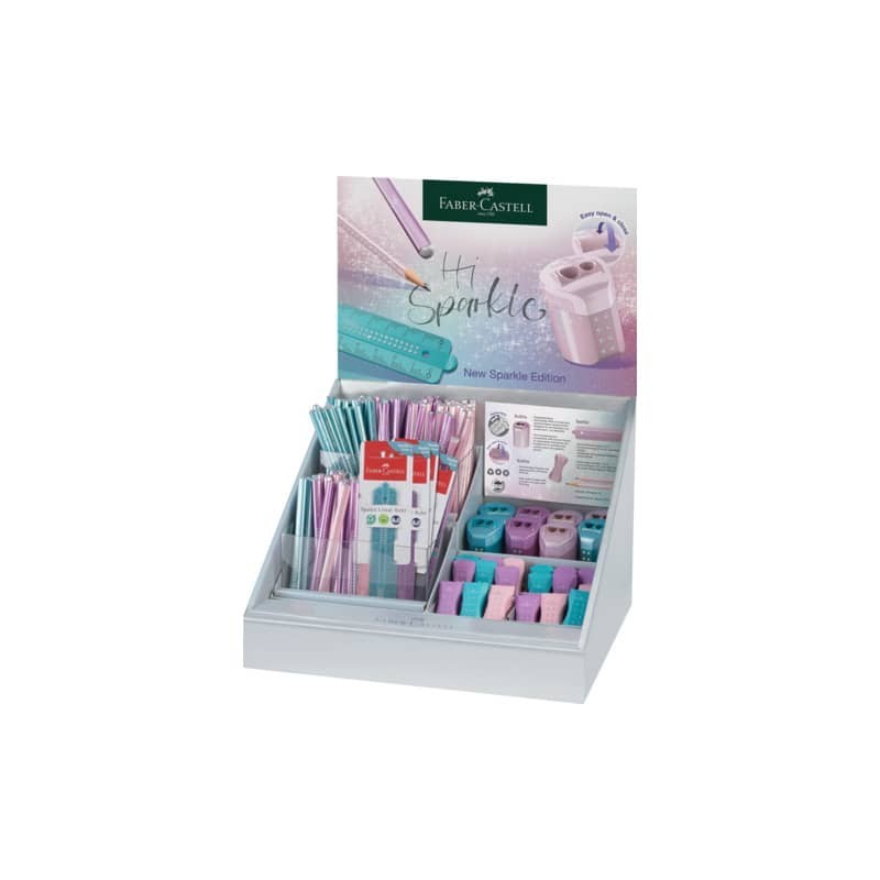 Espositore 236 matite in grafite Faber-Castell Sparkle - colori fusto assortiti - 118247