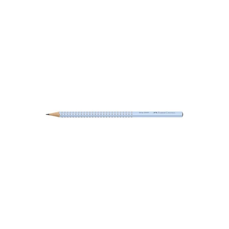 Matita in grafite Faber-Castell Grip 2001 - conf. 12 pz - colore fusto blu cielo - 517074