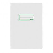 Copriquaderno A5 Colibrì con portanome e salva angoli - laccato - PE180 - conf. 24 pz - bianco - 400184659