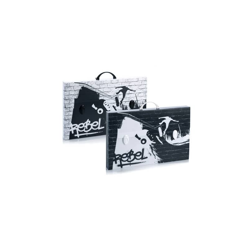 Valigetta in PPL Favorit con stampa Favorit Black&White soggetti assortiti 56,5x36,5x5 cm - 100501076