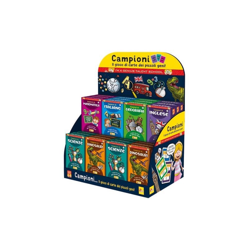 Espositore 36 giochi in scatola Lisciani I'm a Genius assortiti 92888