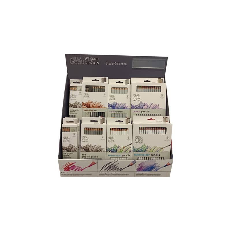 Espositore 35 confezioni di matite Winsor&Newton assortite 7654410
