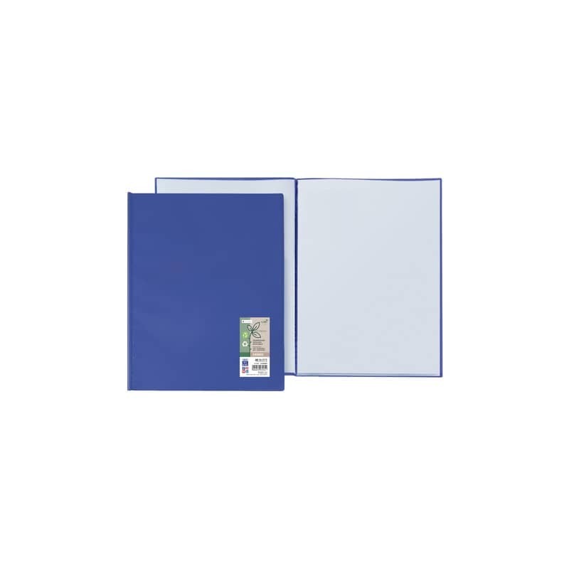 Portalistini Sei Rota Ermes in PP riciclato buccia d'arancia 22x30 cm blu 40 buste - 57294007