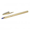 Penna a sfera BIC Cristal Shine Gold M 1 mm blu 526281 (Conf.20)