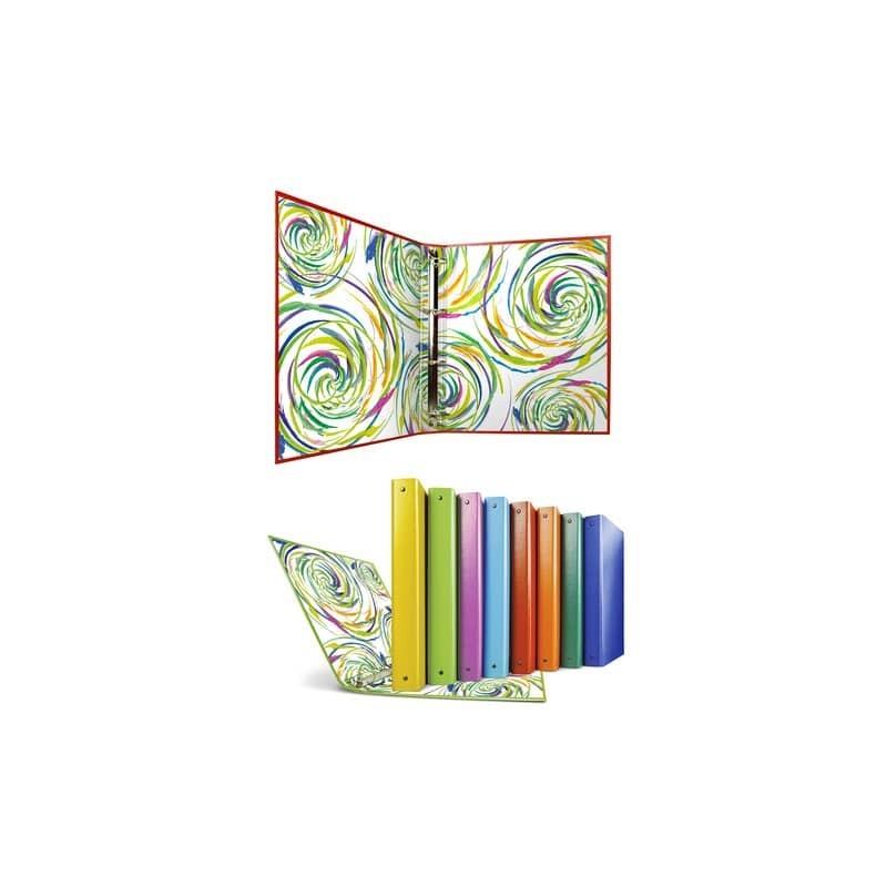 Raccoglitore in Stratopan Sei Rota Raggio A4 fantasie assortite - 4 anelli R30 mm - Girandola - 36703599