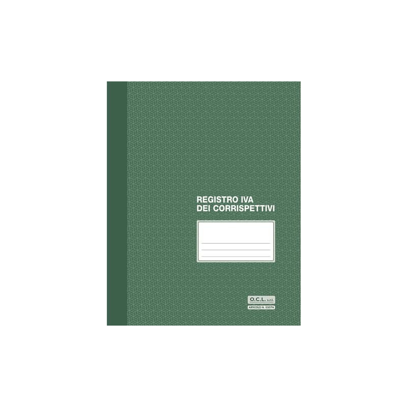 Registro IVA corrispettivi numerato 1/15 O.C.L. - 23,5x29,7 cm 8 fogli - 0507N