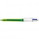 Penne a sfera a scatto BIC 4 Colours Fluo M/L 1/1,6 mm assortiti 982868 (Conf.12)