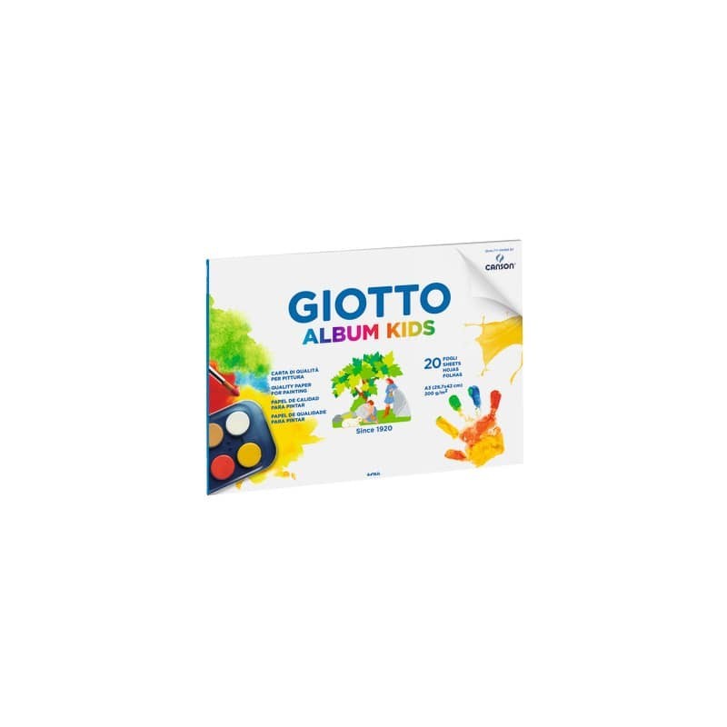 Album da disegno Giotto Album Kids 200 g conf. 5 pz - A3 - 20 fogli F580500
