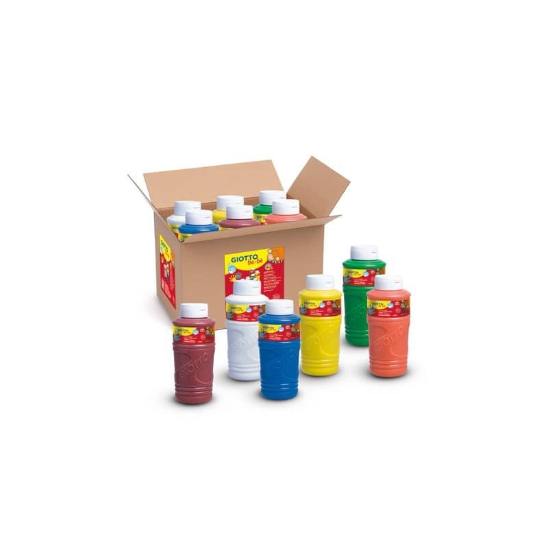 Colori a Dita in flacone Giotto Bebè conf. da 6 barattoli 750 ml F477200