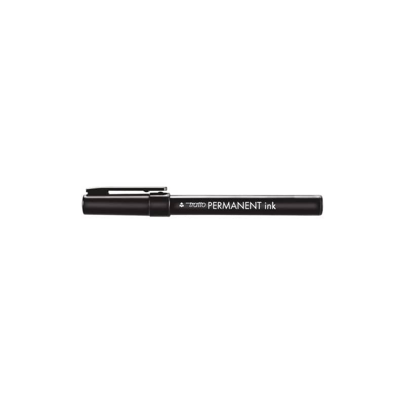 Marcatore permanente Tratto Permanent Ink nero - tratto 0,8-2 mm - conf. 12 pz - F732503