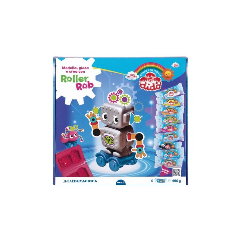 Pasta modellabile Didò modella, gioca e crea con Rollerrob - 450 g - F362000