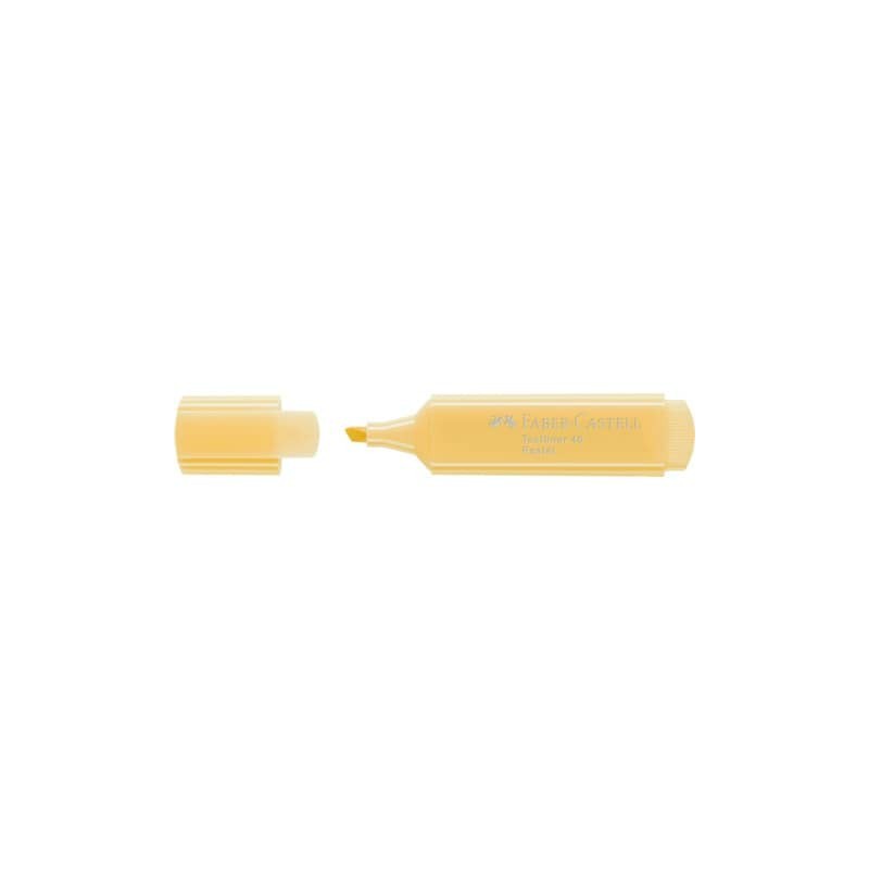 Evidenziatore Faber-Castell Textliner 1546 - conf. 10 pz - colore pastel vaniglia - 154667