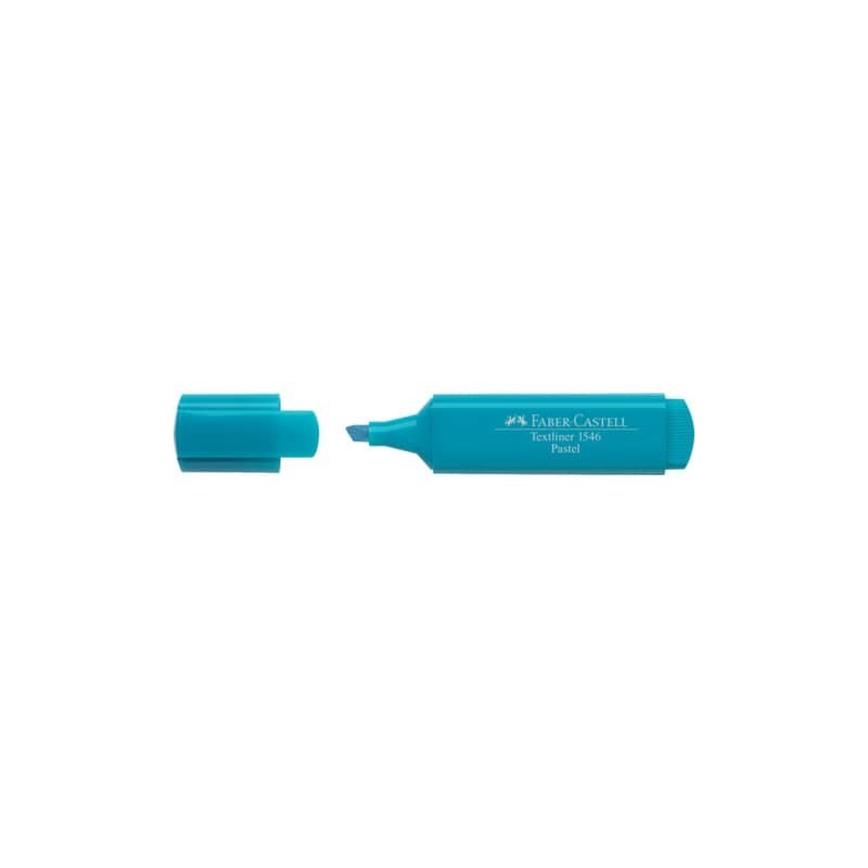 Evidenziatore Faber-Castell Textliner 1546 - conf. 10 pz - colore pastel turchese - 154658