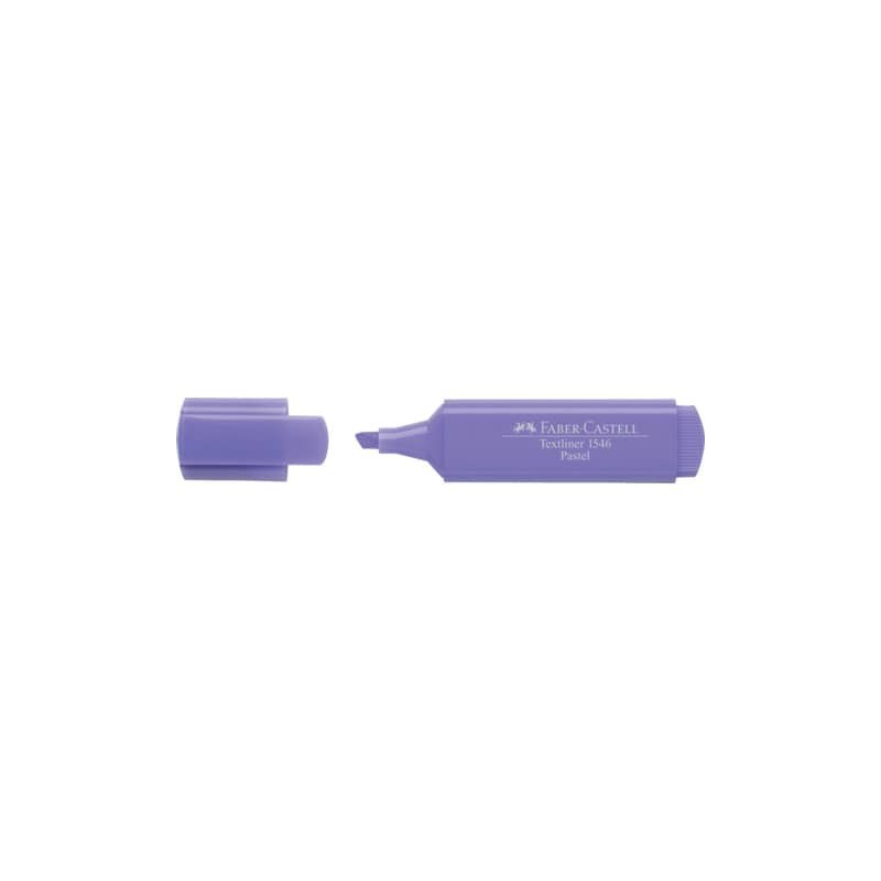 Evidenziatore Faber-Castell Textliner 1546 - conf. 10 pz - colore pastel lilla - 154656